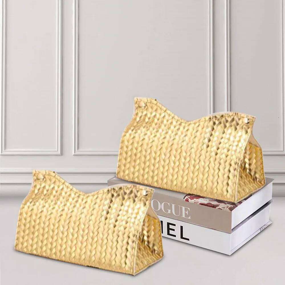 Facial Tissue Case Box Cover Square PU Leather Holder for Bathroom Vanity Tabletop Car Domestic Use Living Room Bedroom Kitchen Storage Organizer