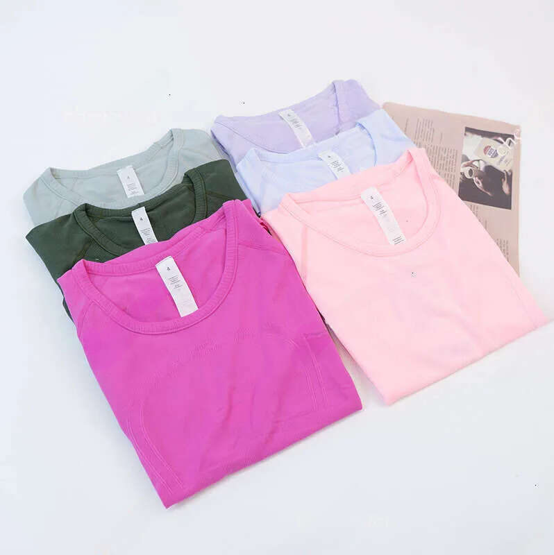 new style Yoga Long Sleeve sets Solid Color Sports Shaping luluity lemonic Shirts Sportswear Women Top luluity lemonic sweatshirt women t shirt yoga short shirt