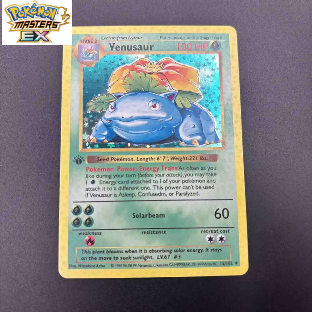 DIY PTCG Collection 1999 1ST EDITION CHARIZARD VENUSAUR Self Made Single Card Classic Game Anime Cards Gift Toy L260114