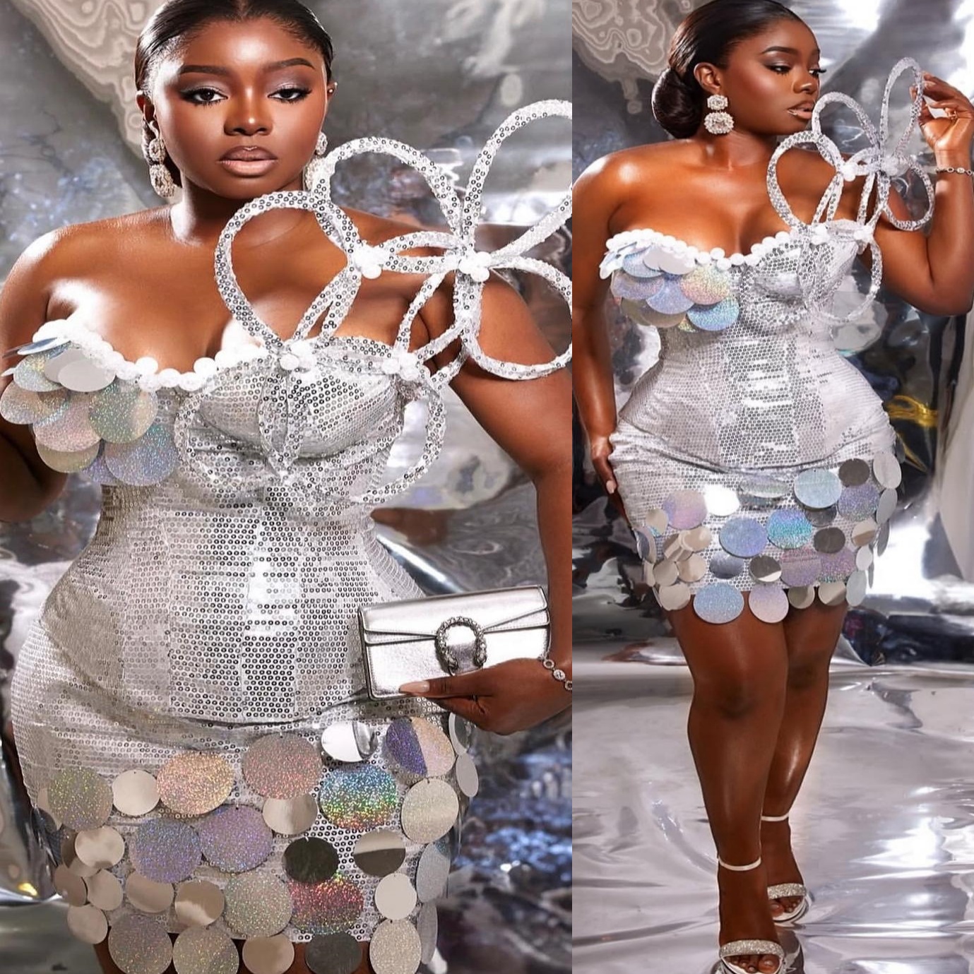 2026 Silver Cocktail Dress Pearls Flowers Sequins Sweetheart Sparkly Short Mini Graduation Homecoming Dresses For Special Occasions Sweetheart Gowns Z