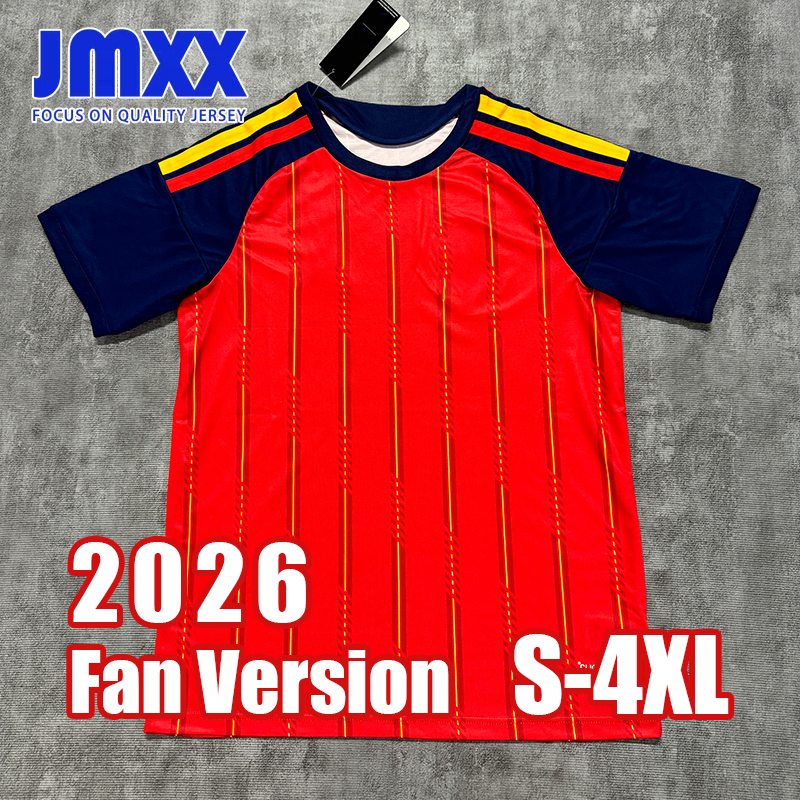 XXXL 4XL JMXX 26 27 World Cup Spanish Soccer Jersey Home Away Third Special Mens Man Football Man Shirt 2026 2027 Fan Version