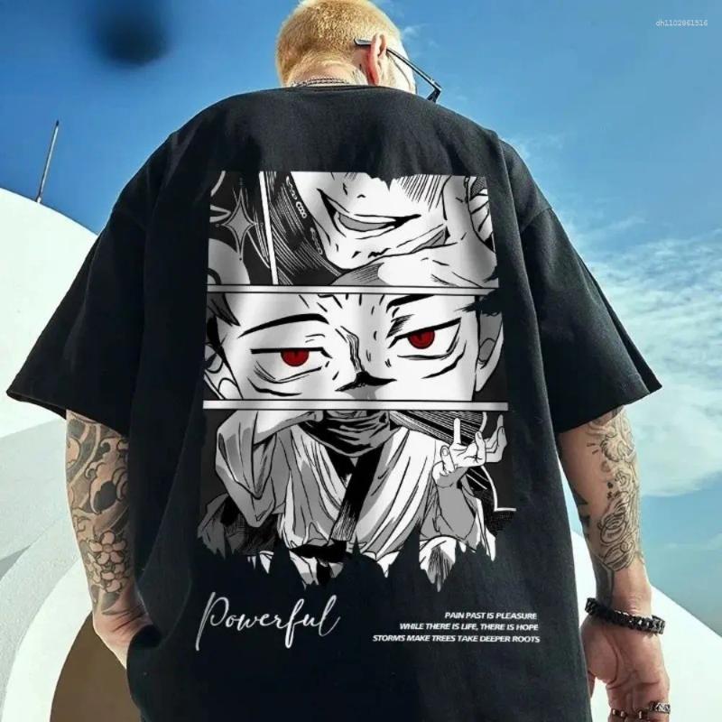 Men's T Shirts Trendy Summer Cartoon Printed Polyester Breathable Round Neck T-shirt Outdoor Urban Street Versatile Top