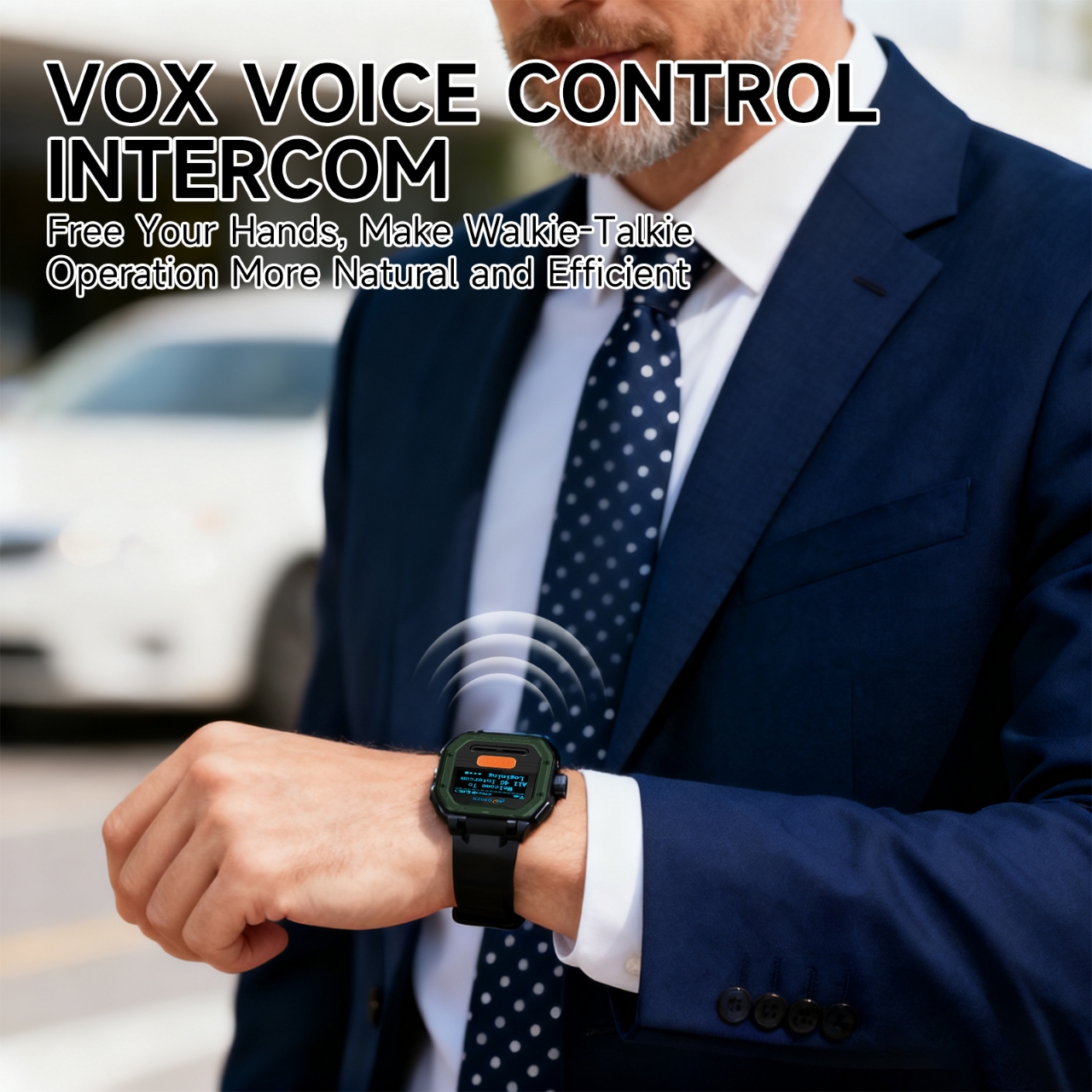 OMIZN GT5 Watch walkie talkie Unlimited Range,4G LTE Long Range Two Way Radio with Pre-installed SIM,Lifetime Free,VOx,AES256 Encryption for Commercia