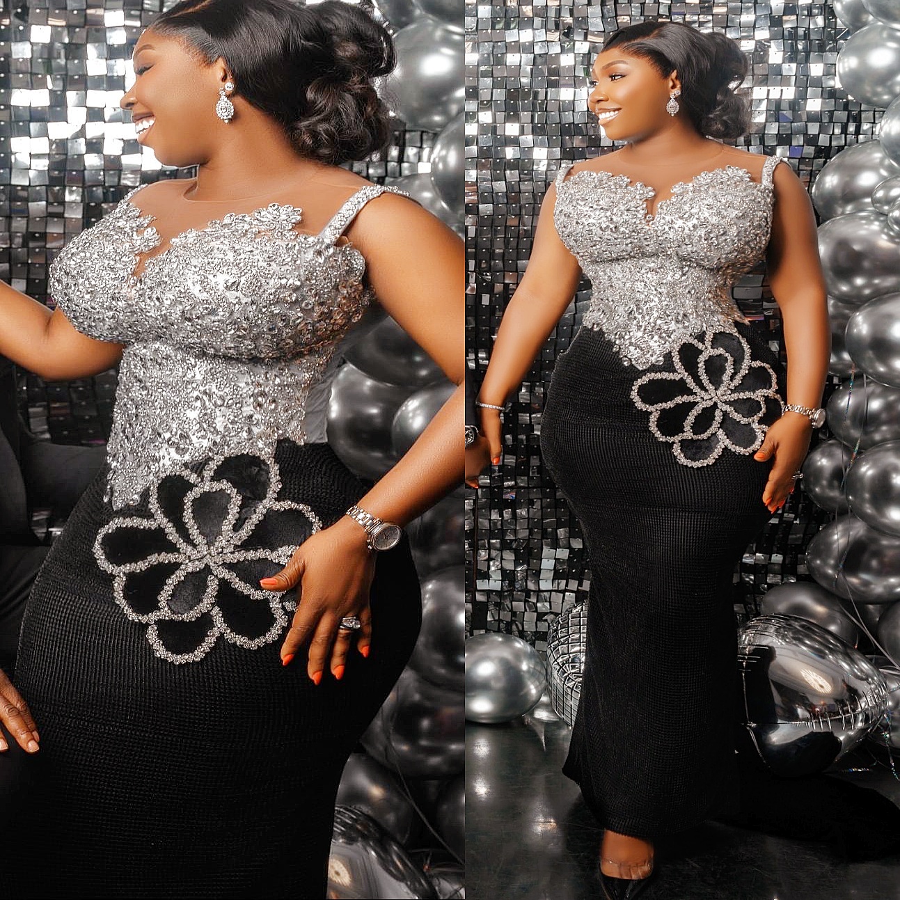 Aso Ebi Black Mermaid Prom Dresses 2026 Beaded Crystals Flowers Lace Evening Formal Party Second Birthday Engagement Gowns Dress For Special Occasions