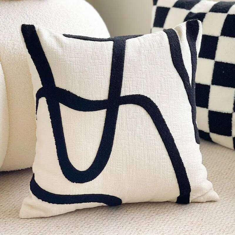 Decorative Throw Pillow Case Plush Square Cushion Cover Soft Living Room Couch Decor, Bedding Accent for Bedroom Couch Modern Home Ornament Pillow Cas
