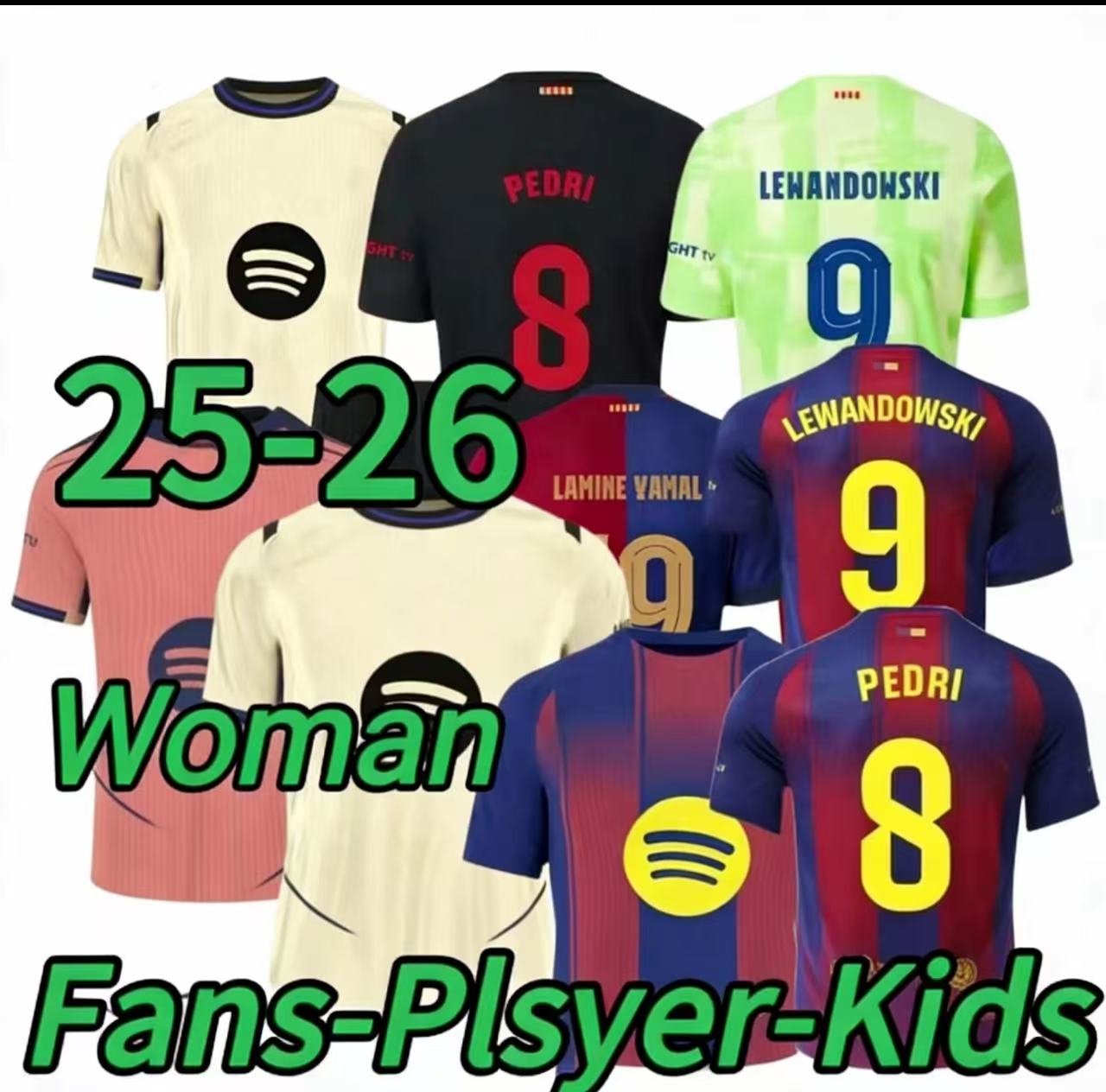 Barcelona uniformaLEWANDOWSKI PEDRI 0GAVI 24 25 26 Football Jersey Shirt Football Kids Kit Bag De Footwear Football Barcelona Kit