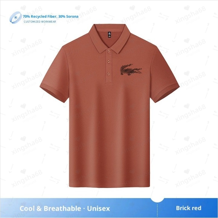 POLO Designers Men's Polos Tiger Woods Golf Sun Day Red Dense Polka Dot Mens Summer TShirt Top Quick Dry Club Button Polo Shirt