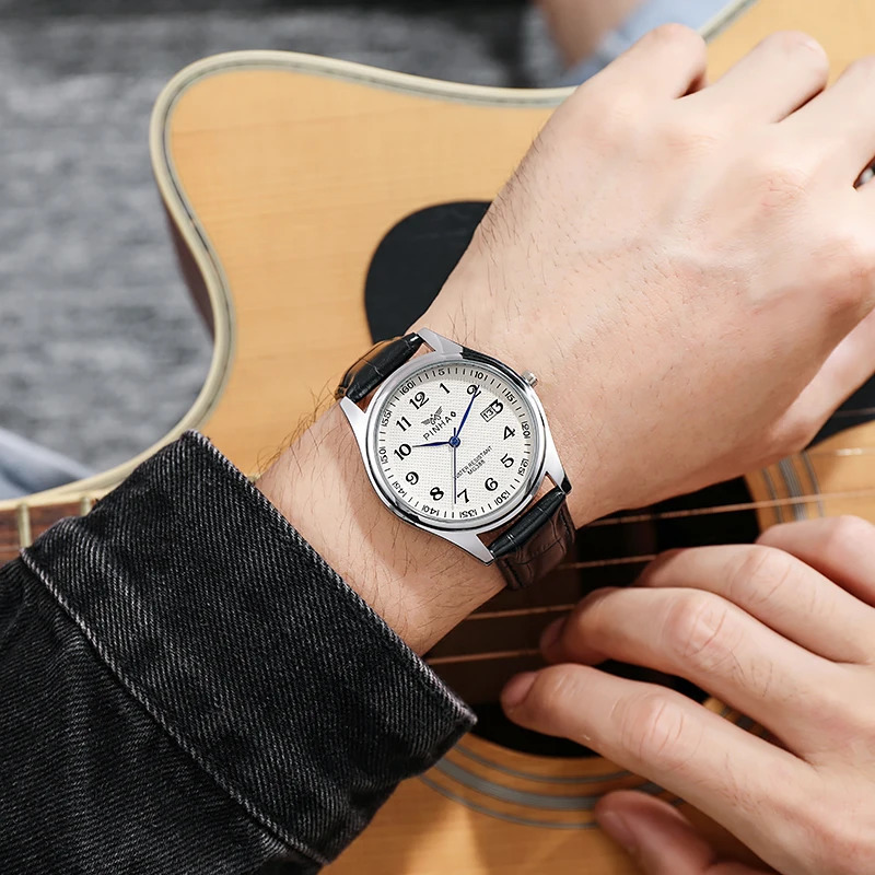 Casual Fashion Leather Strap Men Watches Montre de luxe homme selling Products Drop erkek saatleri Relogio 260114