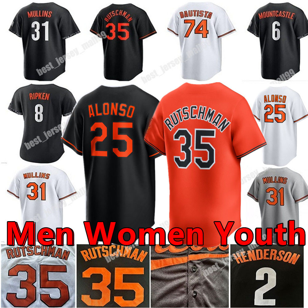 Custom Pete Alonso Jersey Adley Rutschman Gunnar Henderson Jackson Holliday Mullins Ryan Mountcastle Corbin Burnes Felix Orioles Bautista Hays Means Baseball