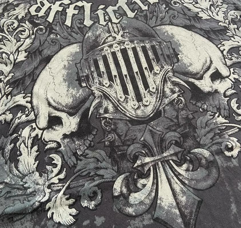 Tees T Shirts 2000S Pain Style 3D Street Hip Hop Couple 3DT Shirt Gothic Skull Cross Print Fashion Knight Men's Clothing - view 4