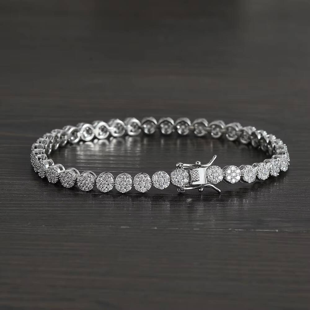 BB244 5MM Brass Cubic Zircon Bracelets Women Fashion Tennis Bracelet