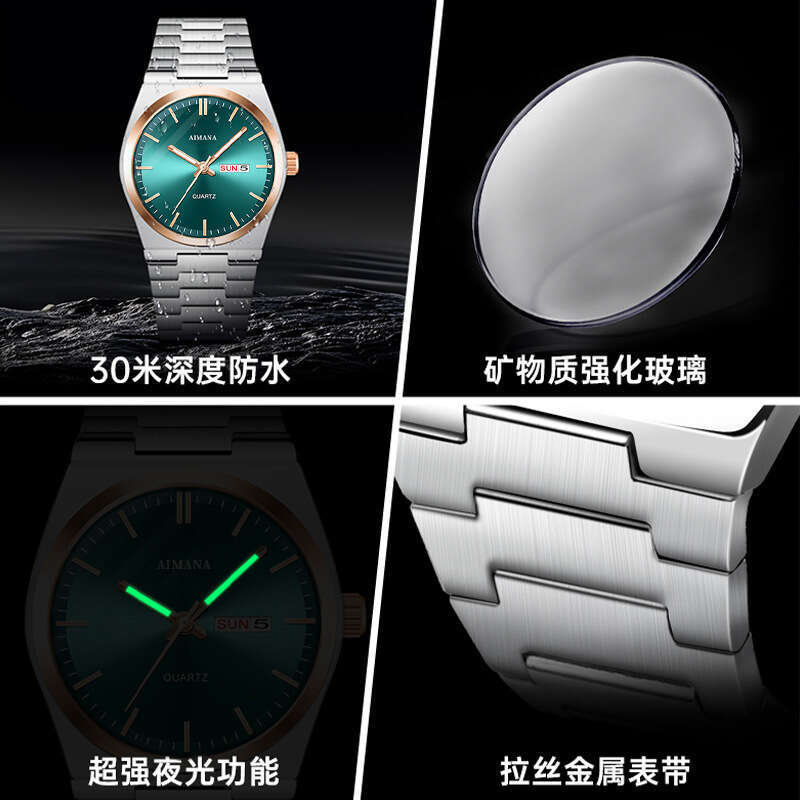 Luxury Steel Band Quartz Watch Business Elite Essential Ultra-Thin Design Accurate Timekeeping combining functionality and practicality with fashion.