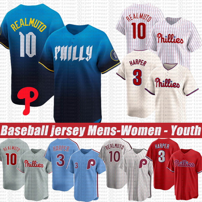 Philadelphiaes Jerseys Phillies jersey 3 Bryce Harper 7 Trea Turner 27 Aaron Nola Kyle Schwarber Zack Wheeler Ranger Suarez Nick Castellanos Baseball Jerseys