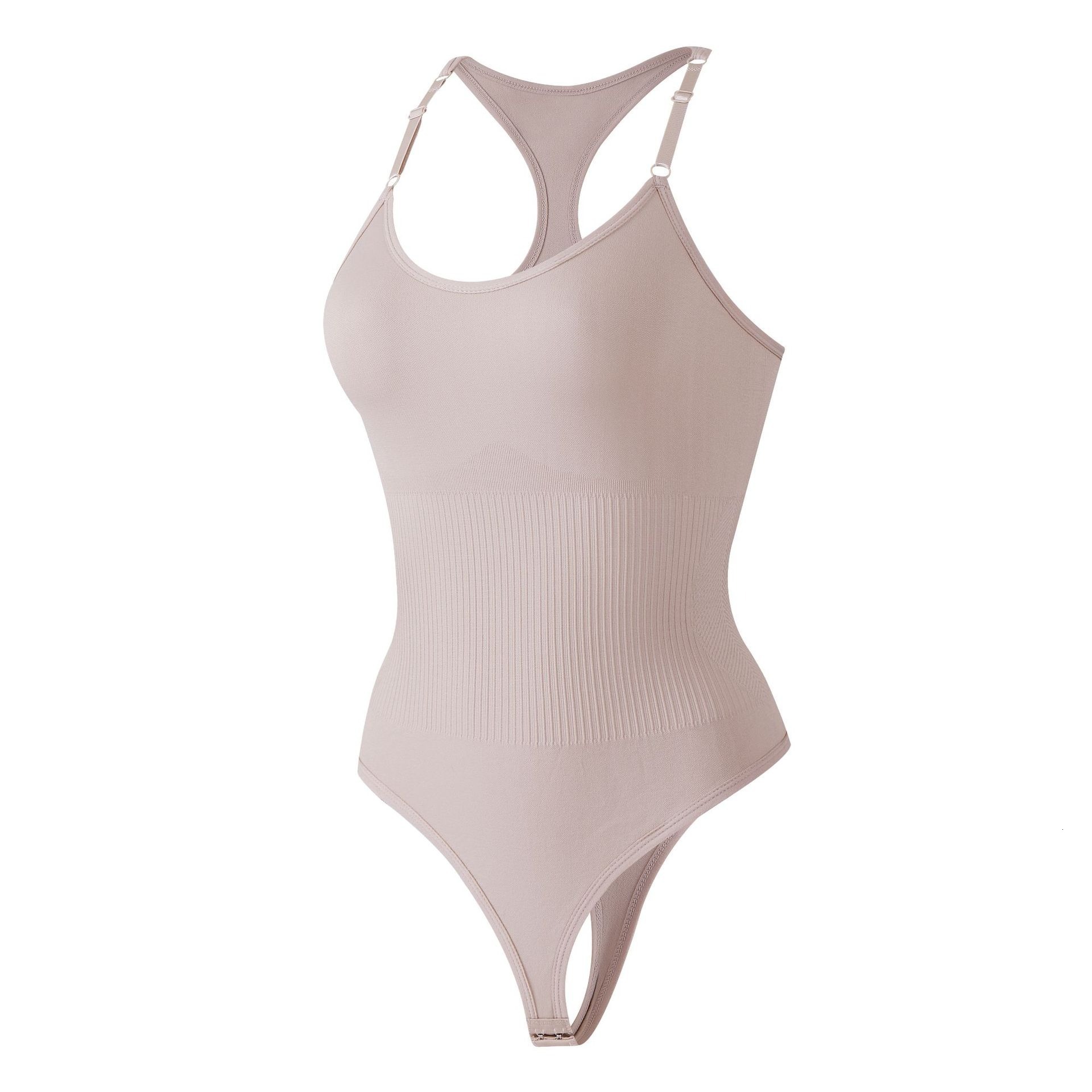 Fashion Exquisite Seamless Shapewear Body Shaping Vest Style Back Strap Thong Hook One-Piece Postpartum Waist Trainer Bodysuit European And American