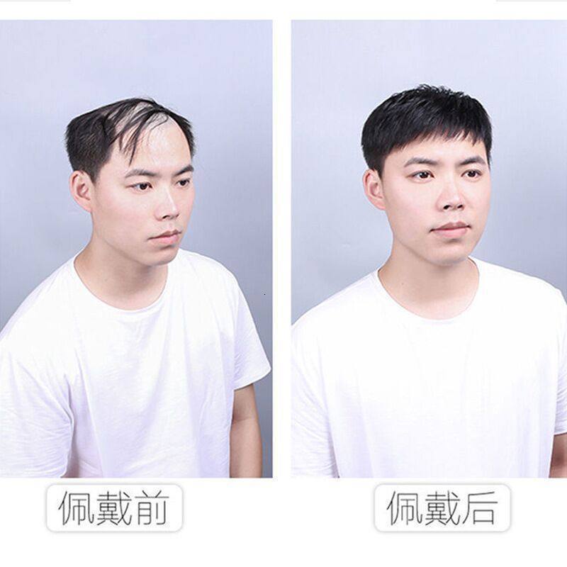 Mens Swiss Lace Hair Replacement System Hair Unit Base 16*18 Toupee 100% Artificial Hair Prostheses for Men 250227