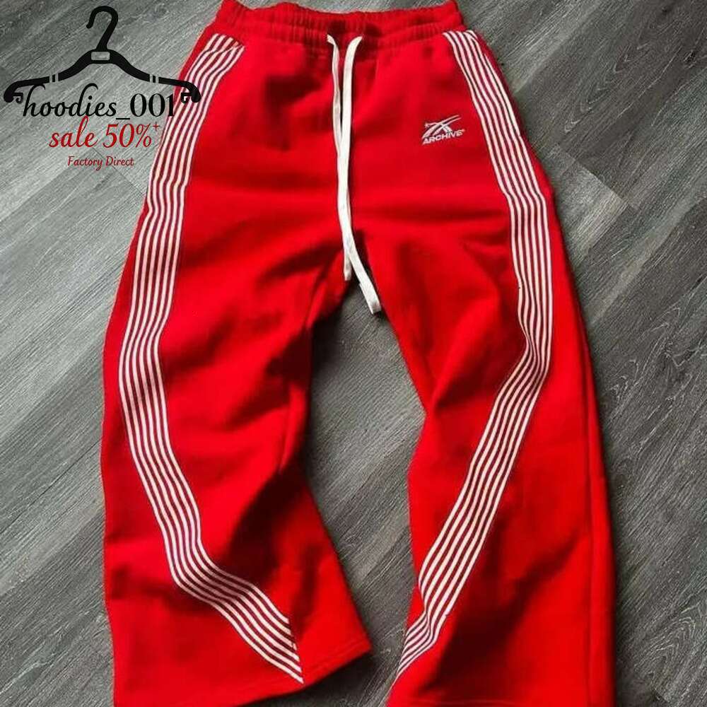 Men's Baggy Sweatpants Side Stripe Casual Streetwear Jogger Pants Multi-Color Men's clothing Printed White