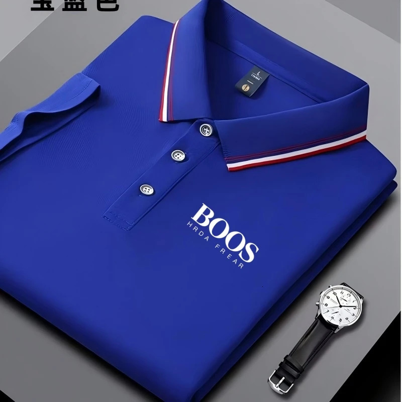 Summer Mens Short Sleeved Polo Shirt Fashion n Golf Top Casual T-shirt 260112