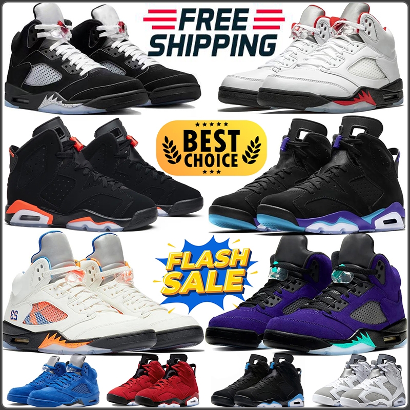 Designer 5 5S UOMINI SCARPE DI BASKEBLE 6 6s Raging Georgetown Toro Bravo Bull Fire Fire Giallo Metallico best Reinventato Ticket Burgundy Olive Sail Sneakers