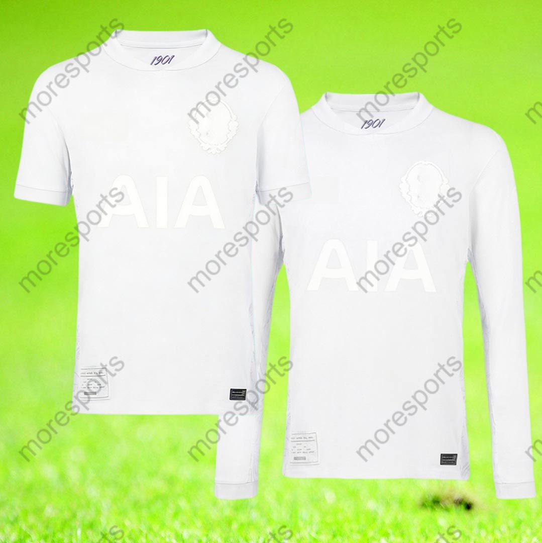 Whiteout tottenham hotpsur 2025 2526 Special kit Soccer Jerseys 125th anniversary kit all white Football Shirts Men uniform