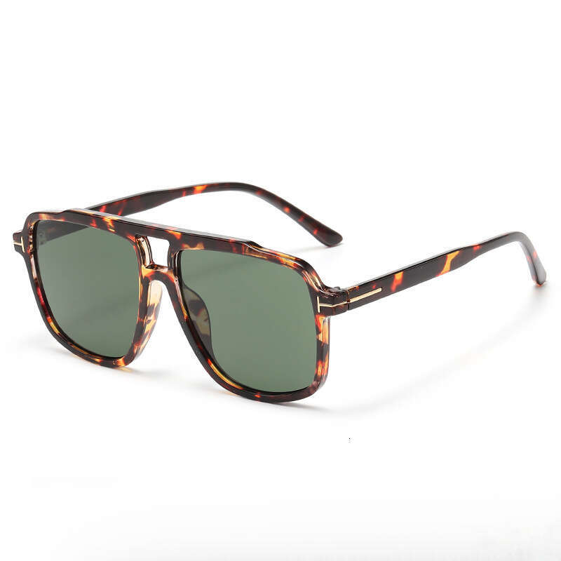 Sunglasses T-shaped Pilot Retro Double-Beam New Hig End UV Protection Sun glasses for Men