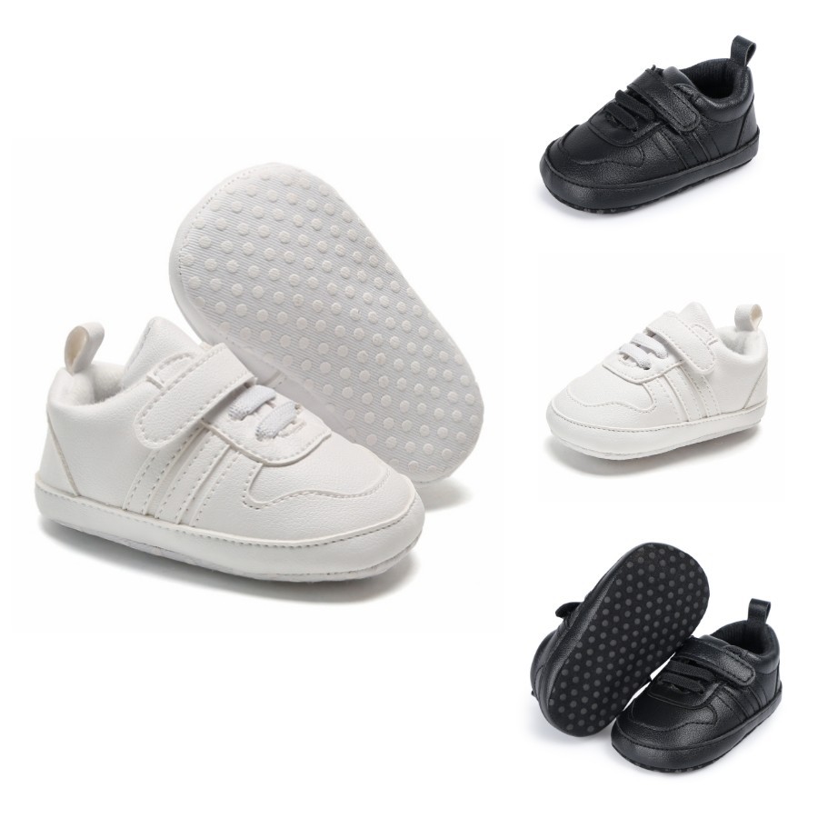 Baby Shoes Boys Girls Classic Canvas Casual Sneakers Newborn First Walker Toddler Soft Sole Non-Slip Walking Shoes