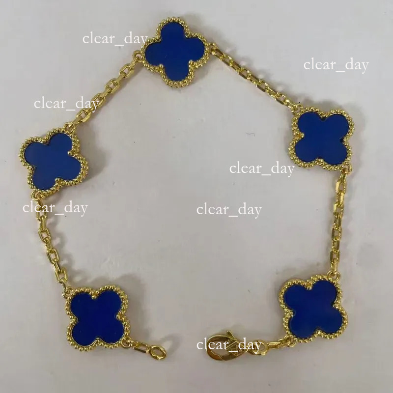 Vanly Cleef Jewelry Four Leaf Clover Bracelet Designer Brand Bracelet Gold Luxury Vanity Bracelet For Women Mother-Of-Pearl Bracelet Designer Bracelet f4e