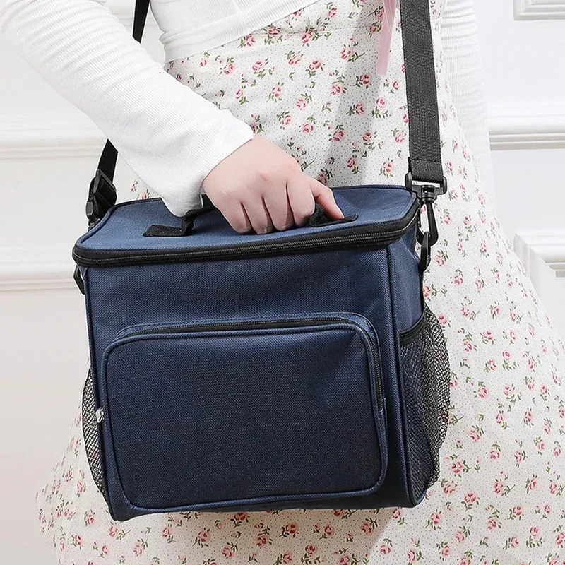Mens and womens insulated lunch bags with adjustable shoulder straps large refrigerated tote leak proof 260114