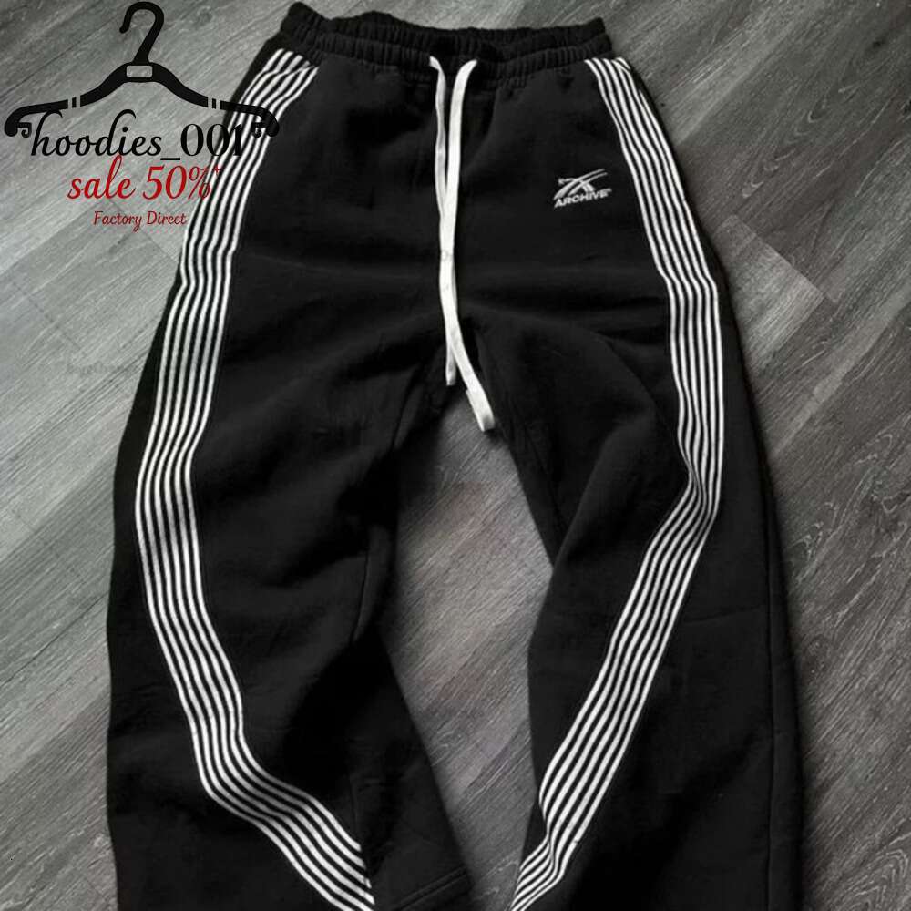 Multi-Color Baggy Sweatpants Men's Side Stripe Streetwear Jogger Pants Sports Casual Fashion Wide Leg Pantss clothing printed