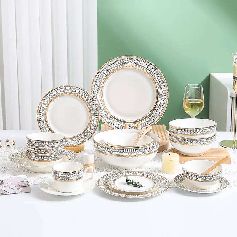 Creative Ceramic Tableware Set Phnom Penh Design Nordic Western Plates Versatile Kitchen Dining Room Dishware Household Living Room Serving Plates Bee