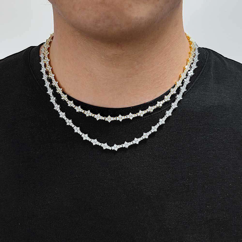 Fashion Jewelry Bracelets Chain Zircon Necklace Luxury Full Diamond Men Women Bracelet Bangle Trendy Classic Party Gift Elegant Shiny Accessories