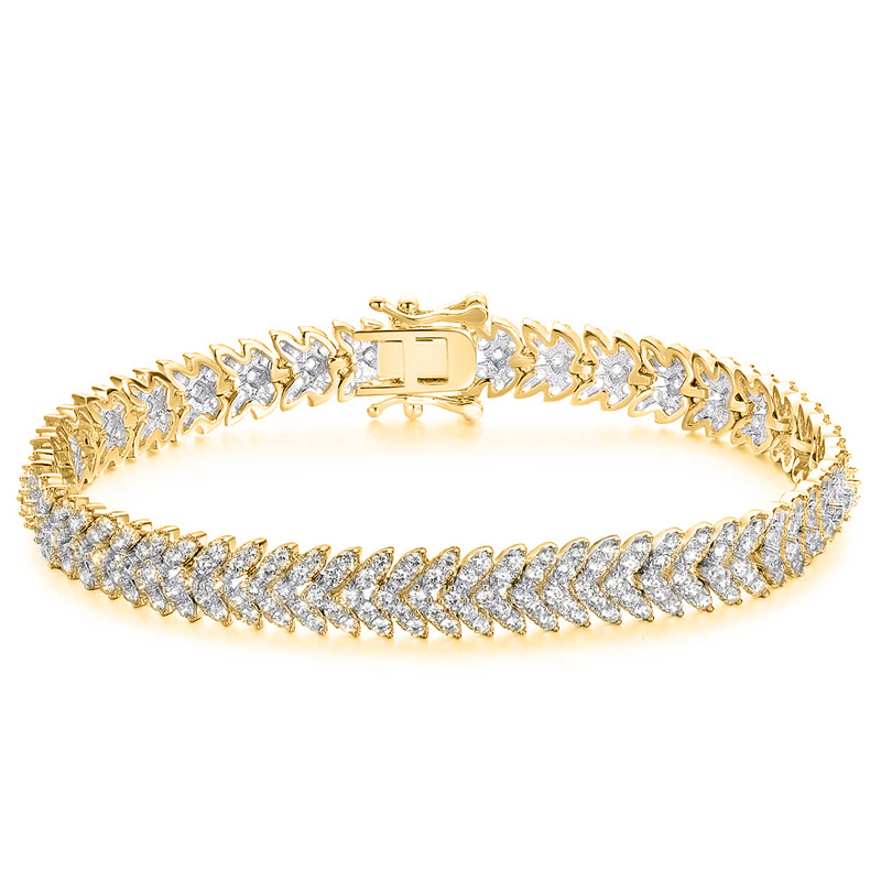 2026 Choucong Wedding Bracelets Sparkling Luxury Jewelry 10KT White Gold Fill Pave White 5A Zircon CZ Diamond Gemstones Party Wheat Women Bangle Lover