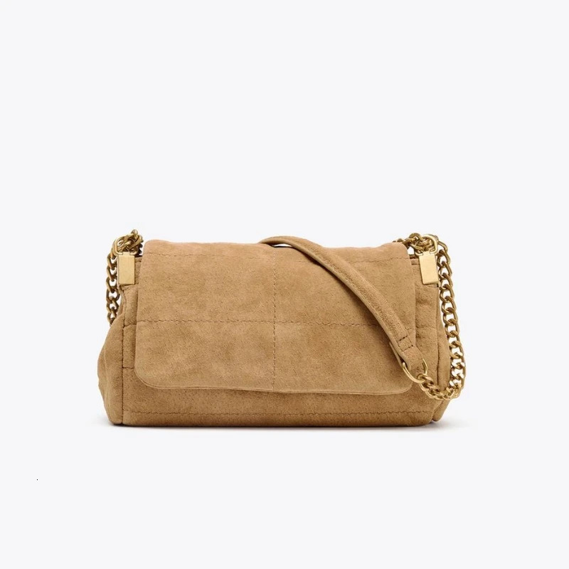 SUEDE SHOULDER BAG Womens Fashion Handbags y n Top Handle Underarm Bag Small Baguette with Crossbody Strap 260114