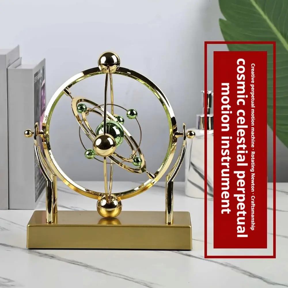 Orbit Pendulum Perpetual Motion Machine Kinetic Art Desk Decor Astronomy Model for Home Office Rotating Sculpture 251231