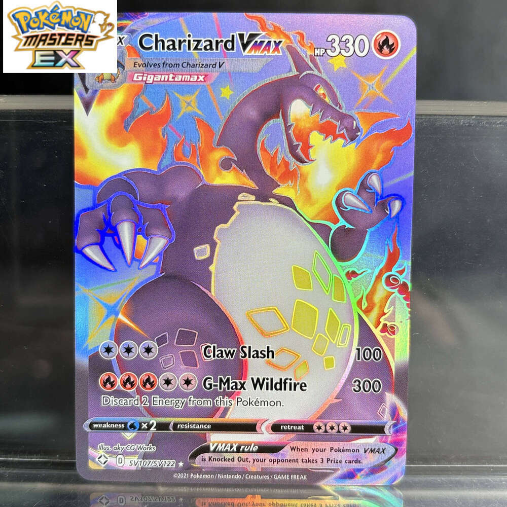 PKM Single Proxy Foil Card Charizard Series VMAX Hobbies Collectibles Game Collection PTCG Anime Cards L260114