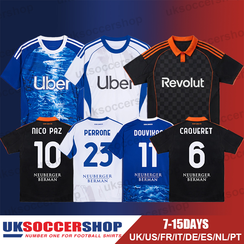 Como Football Jersey 25 26 Soccer Jerseys Retro Football Shirts Tops Kits Men Kids Women