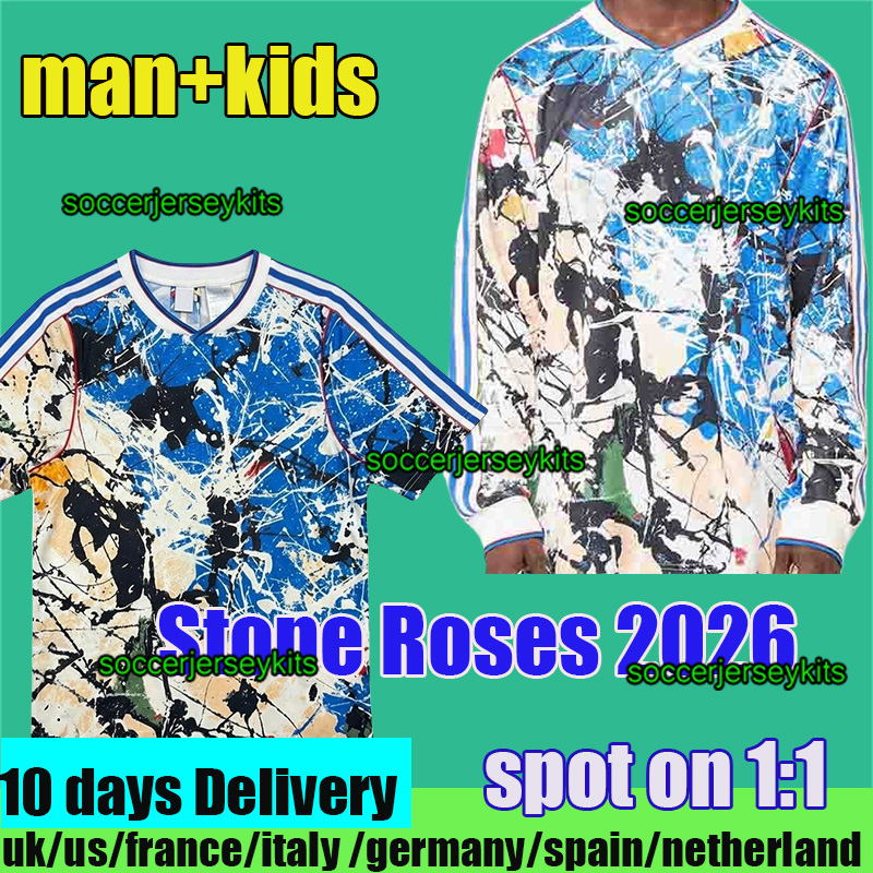 ManUnitedjersey manchesteeer unitedsoccer jerseys Stone Roses 2026 Manchest er United RASHFORD MAINOO football shirt B. FERNANDES men player MUTDES unitedjersey