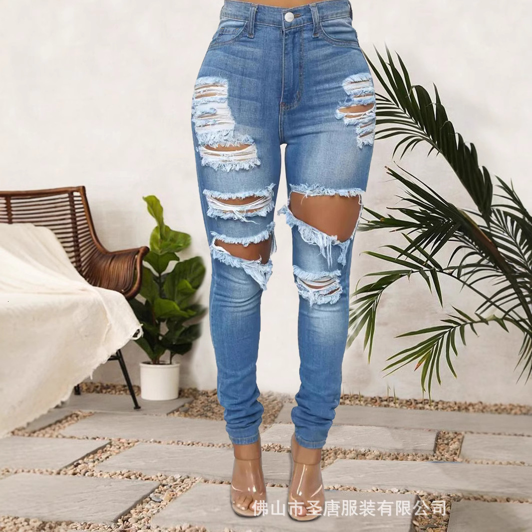 Russian OZON Code Ripped Jeans Skinny Pants Tem TK Trendy Brand 201105
