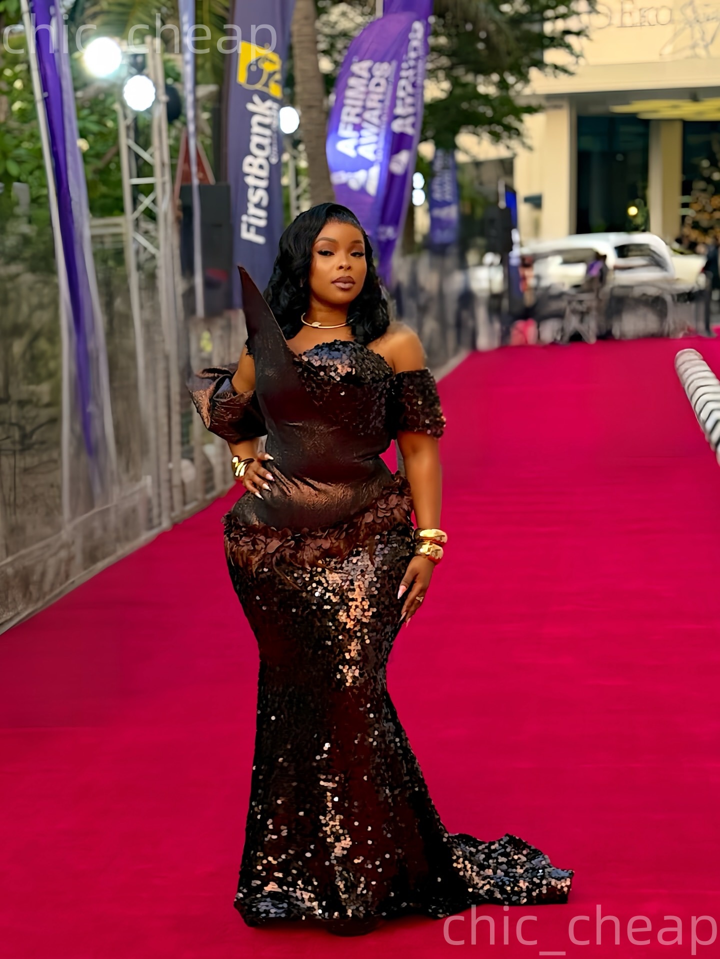 Aso Ebi Brown Mermaid Prom Dresses 2026 Flowers Feather Sequined Evening Formal Party Second Birthday Engagement Gowns Dress For Special Occasions