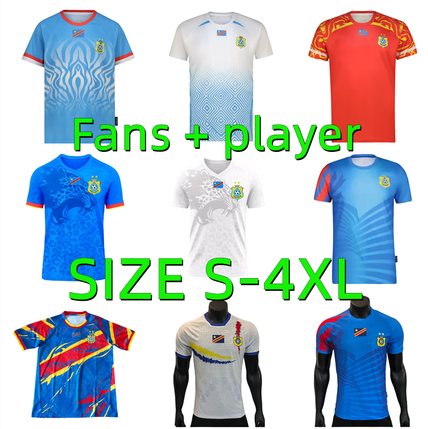 24 25 26 27 Congo Mens Soccer Jerseys 2024 2025 2026 2027 AKAMBU M.ELIA T.BONGONDA MBUKU MAYELE KAYEMBE PICKEL MUKAU Player Version Home Away Football Shirts