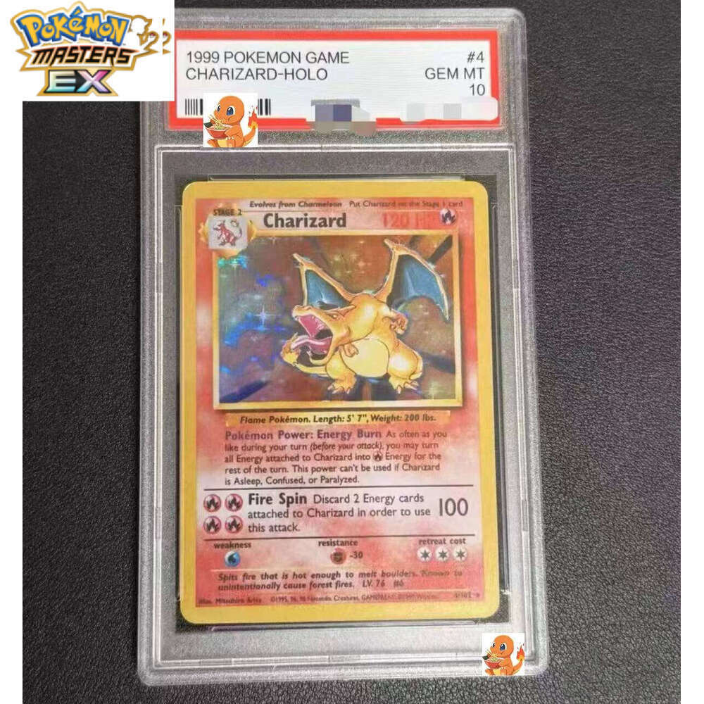 1999 POKEMON GAMECHARIZARD-HOLO Anime PTCG Graded Collection Cards S6a Eevee Heroes GEM MT10Points Version Holographic Label Kid L260114