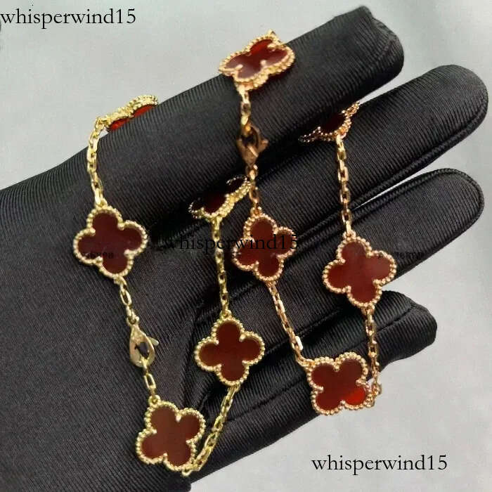 clover Bracelets Classic Four-leaf vanity Bracelet Bangle Chain Agate Shell Bracelets for Women Girls Wedding and Mothers Day vanly Cleef Bracelet bd9
