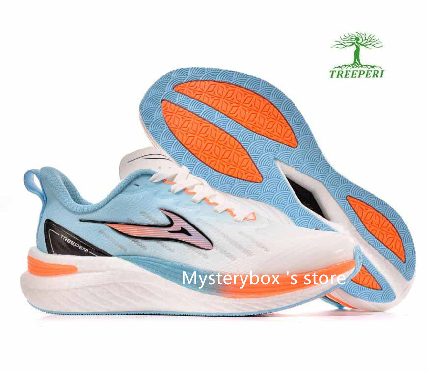 Treeperi Jogging Shoes Carbon Plate Marathon Running Shoes Competition Training Racing Sports Shoe Really Explosive Wave Maker Series Mysterybox Store
