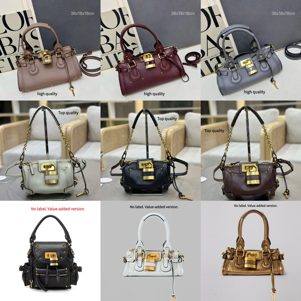 Top Quality Designer bag Luxury Tote bag Shoulder Bags purse Woman New Design Grain Leather Paddington Bag new ashion handbag Retro Lock Head Bag Handheld Crossbody