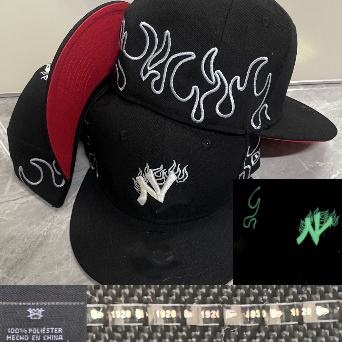 2026 Designer Fitted hats Baseball fitted Hats Adult cotton Noctilucent All Team Logo Embroidery snapback Hip Hop Sport Full Closed Design Caps Chapeau cap size 7- 7 5/8