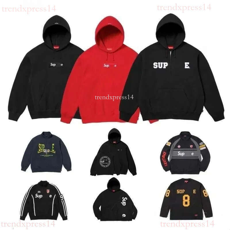 Supremely hoodie Designer tracksuit men hoodie jacket pants coat vest puffer jacket High quality hoody Street fashion letter cotton clothing Y2K hip-hop top 76c