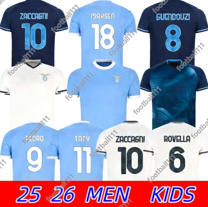 25 26 soccer Jerseys maglie ZACCAGNI LSAKSEN 2026 maglia lazio men kids kit football shirt Anniversary PEDRO KAMADA DELE-BASHIRU