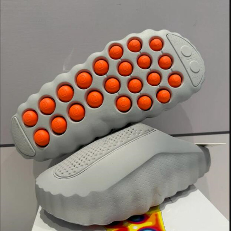 001 Mind Slide Desginer Slides Slippers New Tech Comfortable Slipper Bone White Solar Red Black Chrome Light Smoke Grey Men Women Summer Fashion Shoes Big Size US 5-14
