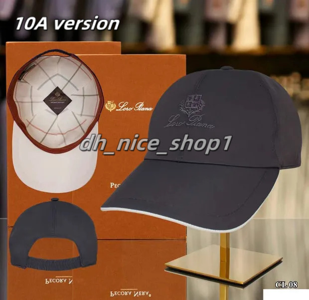 2026 AAA Top Canvas Lora Pianna Basebal Hat Designer Fashion Baseball Cap Fitted Hats Letter Summer Sunshade Sport Embroidery Beach Luxury Loropianamen Hats 190