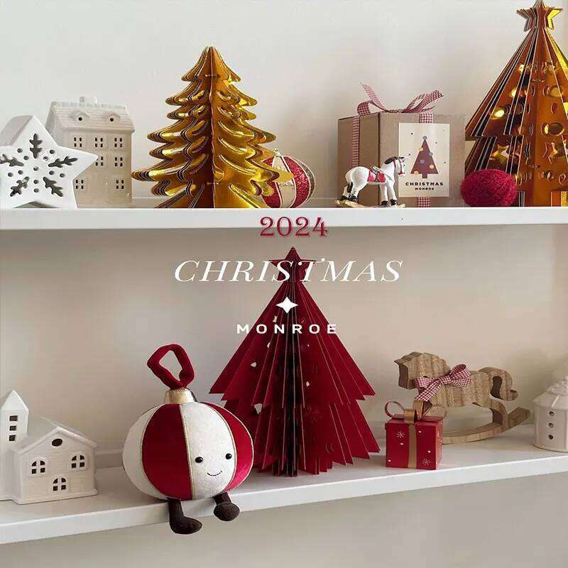 Desktop holiday decoration wooden horse living room restaurant coffee table wood atmosphere small ornaments