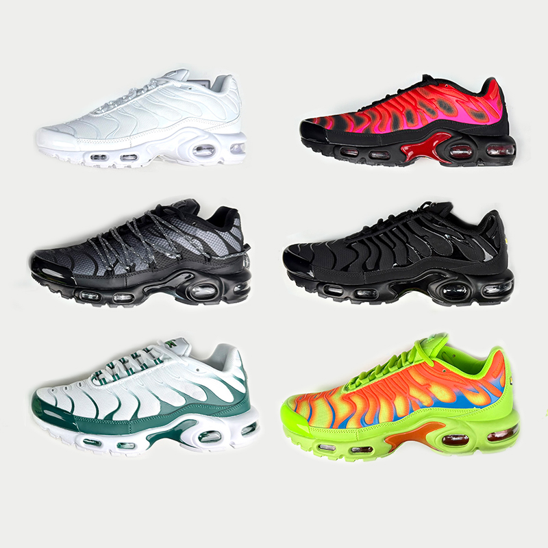 Tn Plus Designer Outdoor Running Shoes Tnss Men Women Triple Black White Atlanta SVP Mean Green University Red Trainers Tns vapormmax Mens Womens Sports Sneakers